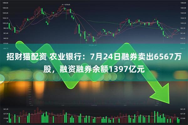 招财猫配资 农业银行：7月24日融券卖出6567万股，融资融券余额1397亿元